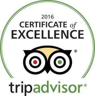 荣获Tripadvisor的 - 2016年优秀证书